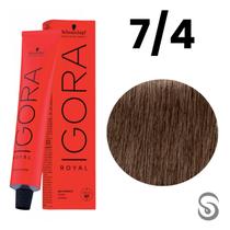 Schwarzkopf Igora Royal Coloração 7/4 Louro Médio Bege 60ml