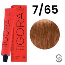 Schwarzkopf Igora Royal Coloração 7/65 Louro Médio Marrom Dourado 60ml Schwarzkopf Igora Royal Coloração 7/65 Louro Médio Marrom Dourado 60ml