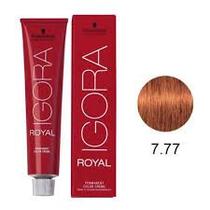 Schwarzkopf Igora Royal Coloração 7.77 Louro Médio Cobre Extra 60ml