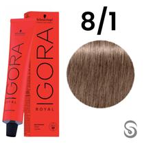 Schwarzkopf Igora Royal Coloração 8/1 Louro Claro Cinza 60ml