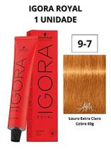 Schwarzkopf Igora Royal Coloração 9.7 Louro Extra Claro Cobre 60ml Schwarzkopf Igora Royal Coloração 9.7 Louro Extra Claro Cobre 60ml