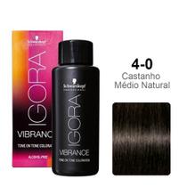 Schwarzkopf Igora Vibrance 4-0 Castanho Médio Natural 60ml
