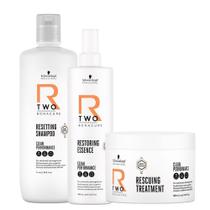 Schwarzkopf R-Two Shampoo 1L Másc. 500Ml Essência 400Ml