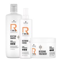 Schwarzkopf R-TWO Shampoo 1L Másc. 500ml Essência 400ml
