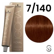 Schwarzkopf Royal Absolutes 7-140 Louro Médio Cinza Bege 60g Schwarzkopf Royal Absolutes 7-140 Louro Médio Cinza Bege 60g