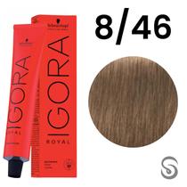 Schwarzkopf Royal Beges 8-46 Louro Claro Bege Marrom 60g