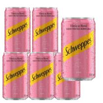 Schweppes Tonica LATA ROSE Frutas Vermelhas 220ml kit 6unidades - schweppes COCA-COLA