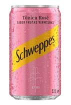 Schweppes Tônica Rose Frutas Vermelhas Lata 220ml Schweppes Tônica Rose Frutas Vermelhas Lata 220ml