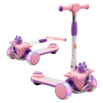 Scooter Aviãozinho Dobravel Menina Rosa Com Rodas Led Ajustavel Base Antiderrapante Até 60 Kg Scooter Aviãozinho Dobravel Menina Rosa Com Rodas Led Ajustavel Base Antiderrapante Até 60 Kg