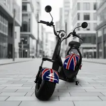 Scooter Bicicleta Elétrica Compacta WX07 1000W Bat 60V 20ah 1 Lugar, BANDEIRA INGLATERRA