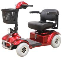 Scooter Elétrica Cadeira de Rodas Motorizada Freedom Mirage RX com Ré Vermelho