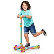 Scooter infantil Lifemaster de 3 rodas com luzes multicoloridas de mais de 3 anos