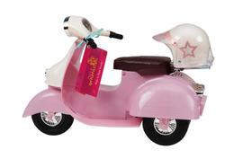 Scooter Our Generation Pink Ivory para boneca de 18 anos com capacete