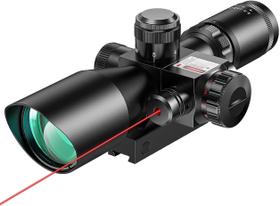 Scope MidTen 2.5-10x40 Mil-dot Laser vermelho verde