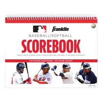 Scorebook Franklin Sports MLB Baseball + Softball 25 jogos