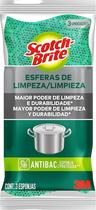 ScotchBrite Esferas de Limpeza Antibac com 3 Esponjas ScotchBrite Esferas de Limpeza Antibac com 3 Esponjas