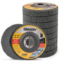 Scour Flap Disc Sbestily 10 unidades 600 Grit 4,5 polegadas para rebarbadora Scour Flap Disc Sbestily 10 unidades 600 Grit 4,5 polegadas para rebarbadora