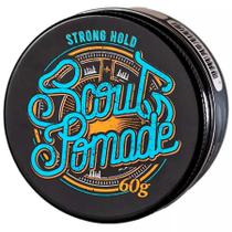 Scout Pomade Strong Hold 60G - Efeito Brilho Alta Fixação