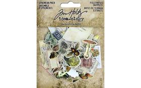 Scrapbooking, coisas efêmeras de Tim Holtz, trechos de ideologia, notas de campo