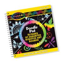 Scratch Art Doodle Pad Melissa e Doug com 16 pranchas e caneta Scratch Art Doodle Pad Melissa e Doug com 16 pranchas e caneta