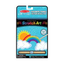Scratch Art Hidden-Picture Pad Coisas favoritas de Melissa e Doug Scratch Art Hidden-Picture Pad Coisas favoritas de Melissa e Doug