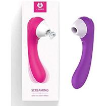 Screaming S-Hande Sugador de Clitóris e Vibrador Ponto G 9 Vibrações Recarregável