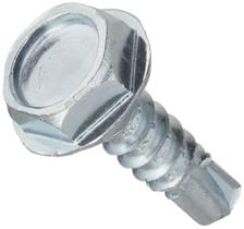 Screw Hillman, 6 x 1,27 cm, cabeça de lavadora, autoperfurante, pacote com 100