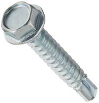 Screw Hillman 8-18" x 2,5 cm, cabeça de lavadora, autoperfurante, pacote com 100
