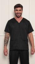 Scrub Conjunto Masculino em Oxford Aston Preto