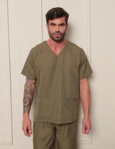 Scrub Conjunto Masculino em Oxford Aston Verde Musgo