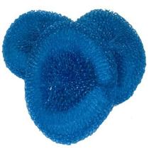 Scrubber Dawn Poly Mesh, pacote com 3, azul