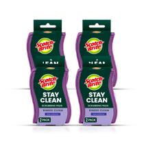 Scrubbers Scotch-Brite Dobie Stay Clean Non-Scratch, pacote com 8