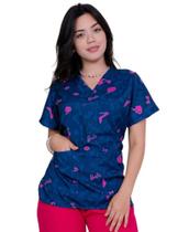 Scrubs Blusa Feminino Desenho Barbie e Frozen - Lelejalecos