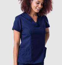 Scrubs Blusa Namastê Decote V e Tecido Gabardine