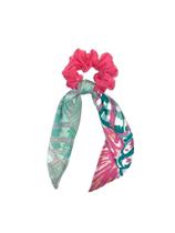 Scrunchie elástico com Lenço - Pink Punch