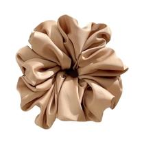 Scrunchie Extra Grande De Seda Sintética Macia E Sedosa Para Mulheres, Alta Elasticidade, Luxuoso,