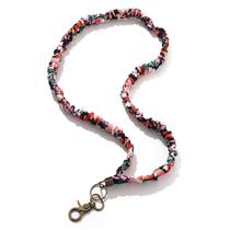 Scrunchie Lanyard Pop-n-Teach para crachás de identificação e chaves