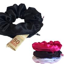 Scrunchie secreto (Scrunchie com Zíper) Appyre Xuxinha Para Esconder Coisas Scrunchie secreto (Scrunchie com Zíper) Appyre Xuxinha Para Esconder Coisas