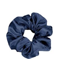 Scrunchie Xuxinha de Cetim Azul Marinho