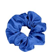 Scrunchie Xuxinha de Cetim Azul Royal