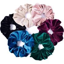 Scrunchies CEELGON Big Velvet 7,5 polegadas, 6 cores, conjunto de 6