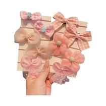 Scrunchies De Cabelo Estéticos Para Meninas, 10 Peças, Faixas Elásticas Para Crianças, Laços De