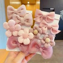 Scrunchies De Cabelo Estéticos Para Meninas, 10 Peças, Faixas Elásticas Para Crianças, Laços De