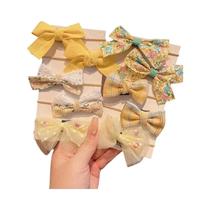 Scrunchies De Cabelo Estéticos Para Meninas, 10 Peças, Faixas Elásticas Para Crianças, Laços De