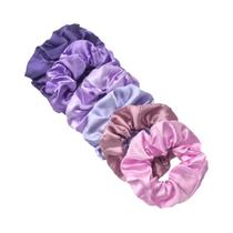 Scrunchies de Cetim para Meninas - Elásticos de Cabelo e Porta-Rabos de Cavalo