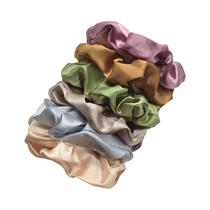 Scrunchies de Cetim para Meninas - Elásticos de Cabelo e Porta-Rabos de Cavalo