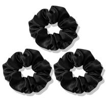 Scrunchies de Seda OLESILK - Pacote com 3 - 100% Seda de Amora para Dormir