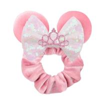 Scrunchies de Veludo com Orelhas de Mickey - Para Meninas e Mulheres