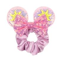 Scrunchies de Veludo com Orelhas de Mickey - Para Meninas e Mulheres