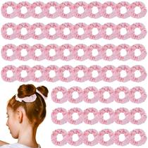 Scrunchies Juexica Pink Velvet, 100 unidades para mulheres e meninas